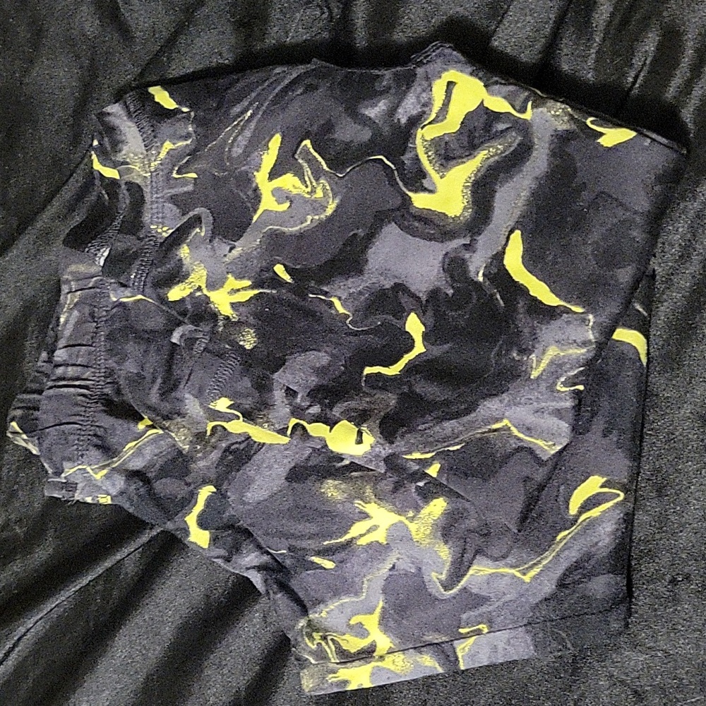 Trendy Kids Pajama Set – Athletic Works Black & Yellow Camouflage Design